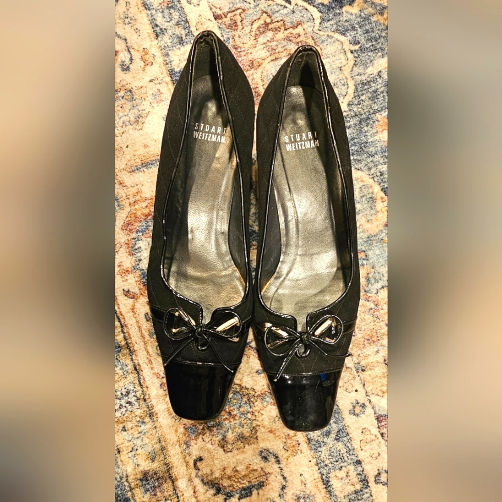 Stuart Weitzman Black Becca Pumps